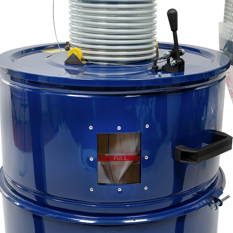 CDC10x - Collecteur de poussière cyclonique à deux étages avec moteur 1 ch