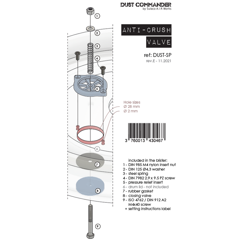 SP - Soupape anti-écrasement