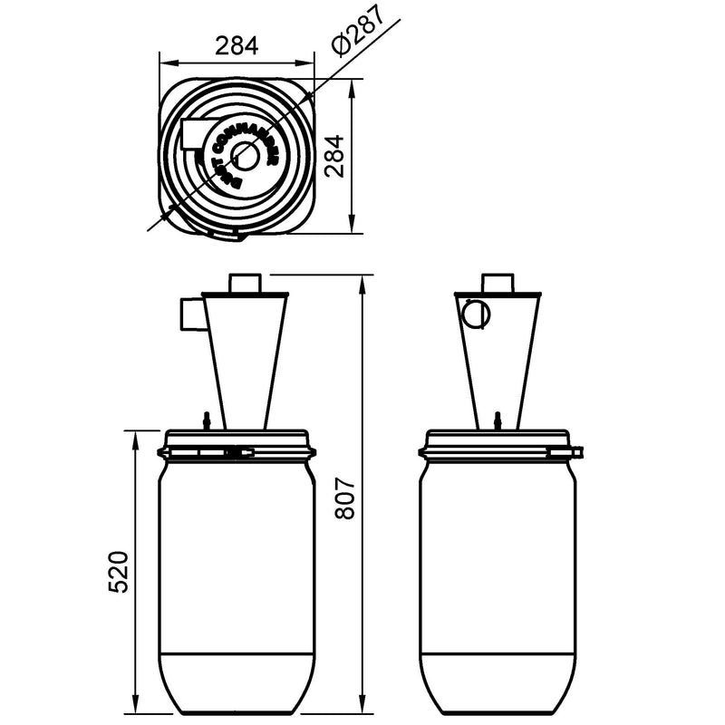 P30 - Kit de filtre cyclonique d'entrée de gamme de 30 litres