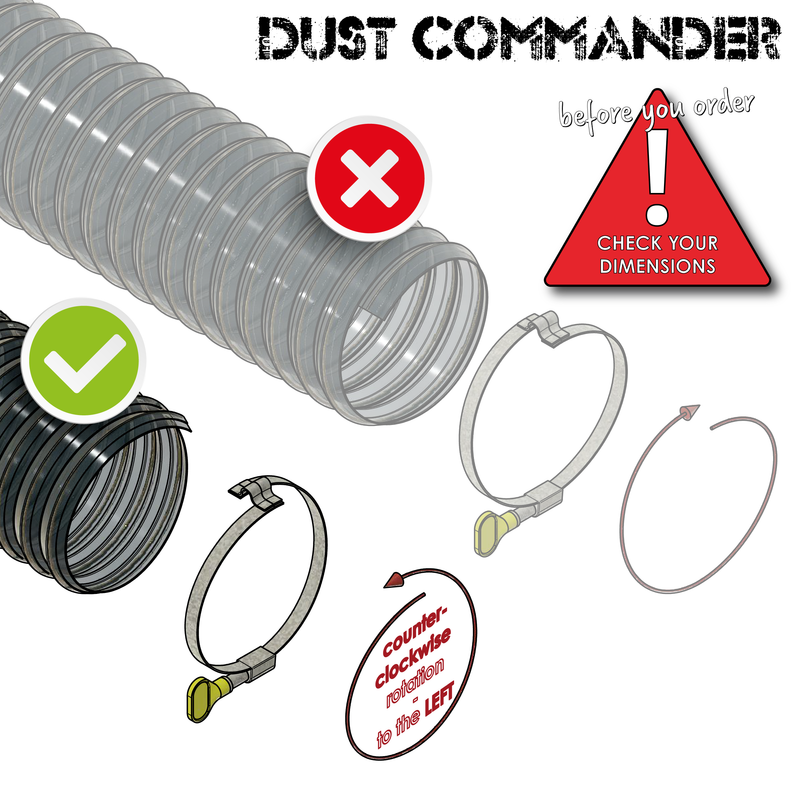 KBHC - Collier de serrage à clé spécial tuyau spiralé