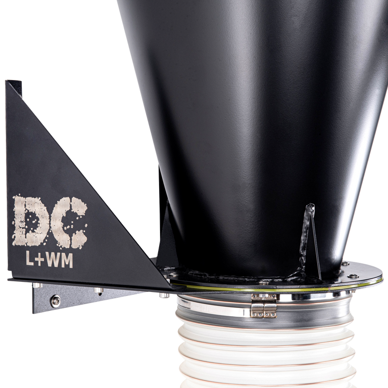 L+WM120 - Unité cyclonique à montage murale et fût en acier de 120 l