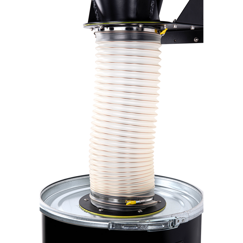 L+WM120 - Unité cyclonique à montage murale et fût en acier de 120 l