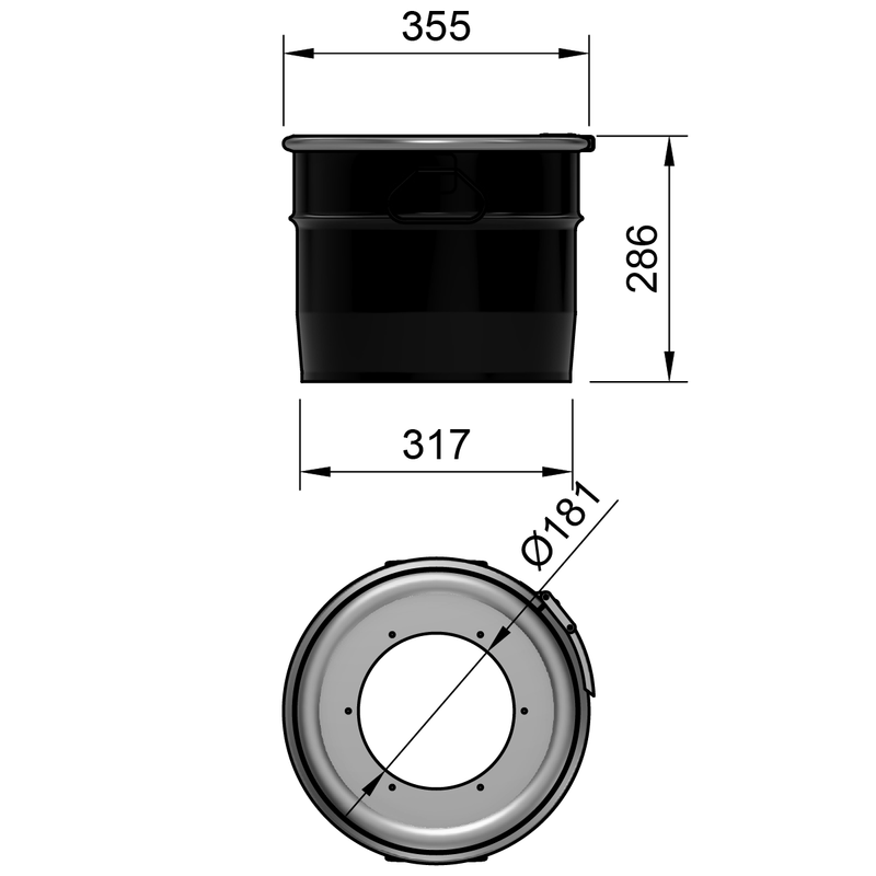 18LS - Fût en acier 18 litres