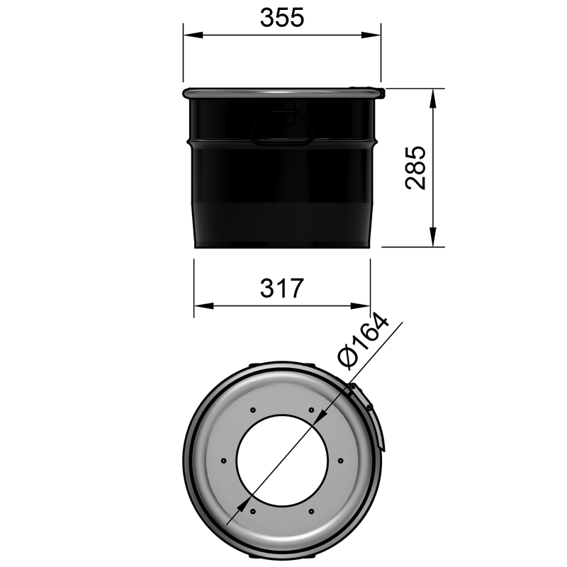 18LS - Fût en acier 18 litres