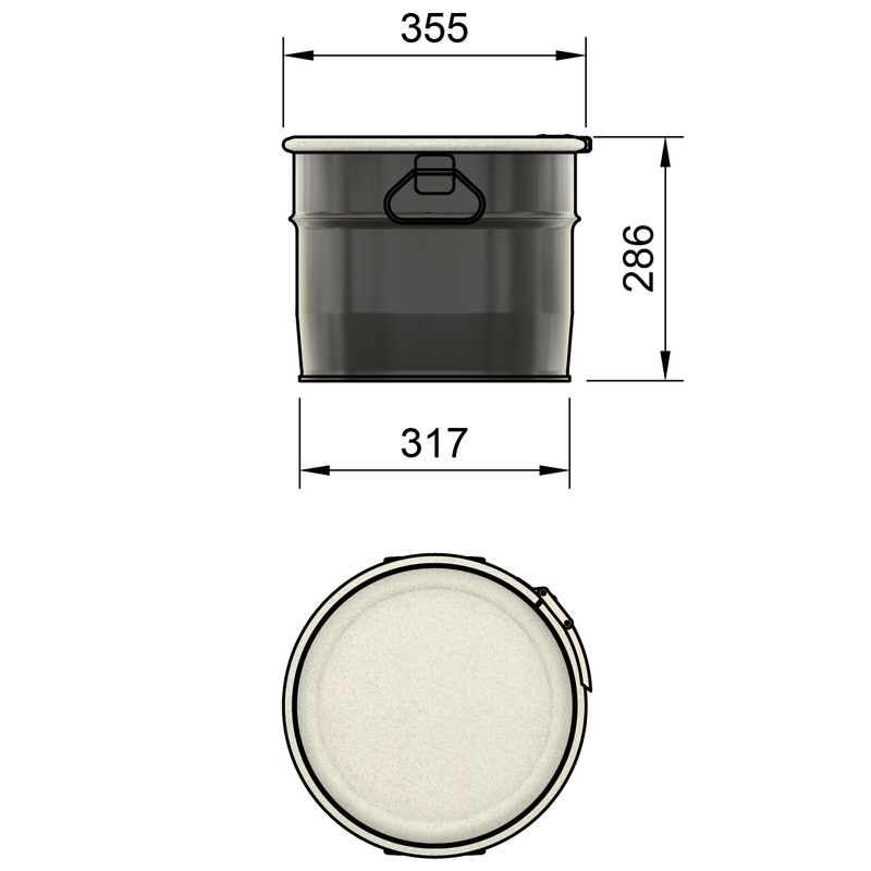 18LS - Fût en acier 18 litres