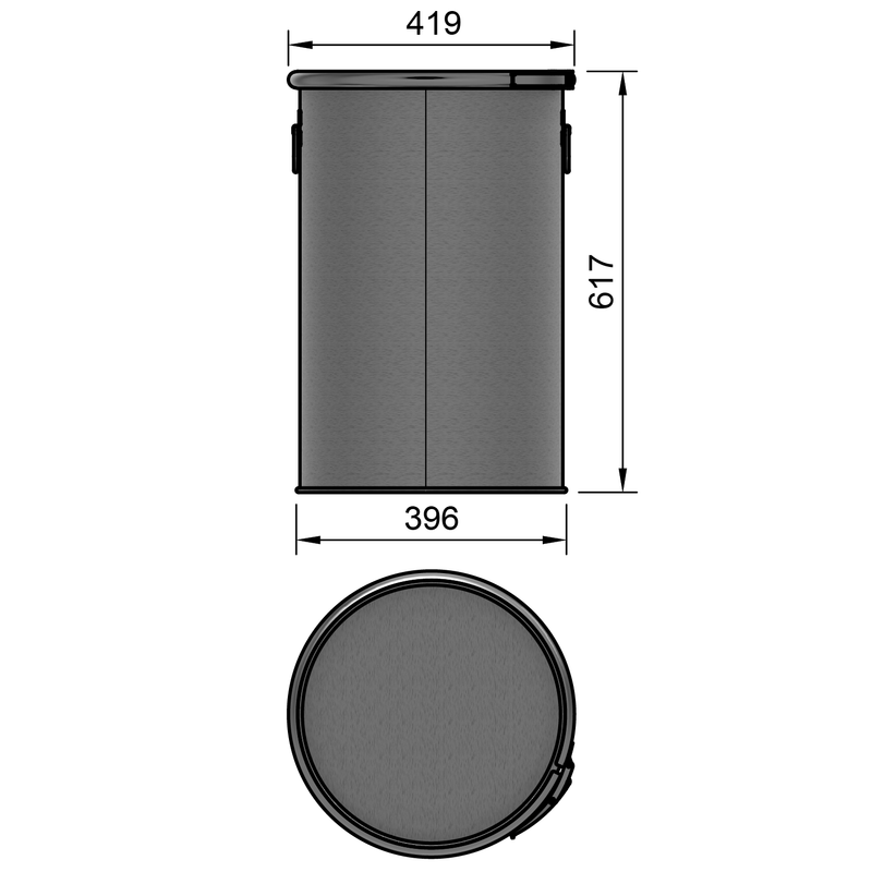 60LSST - Fût en acier inoxydable 60 litres